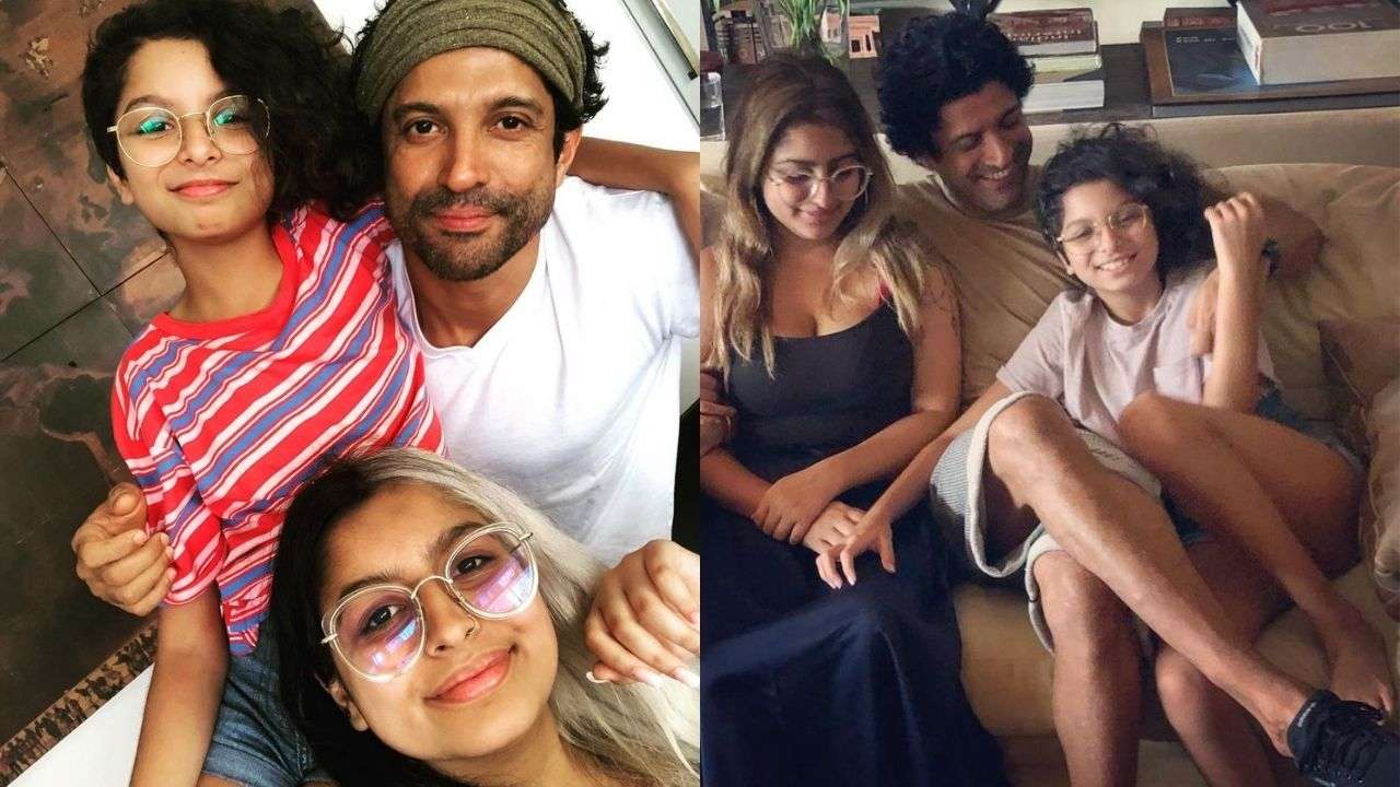 farhan akhtar with daughters