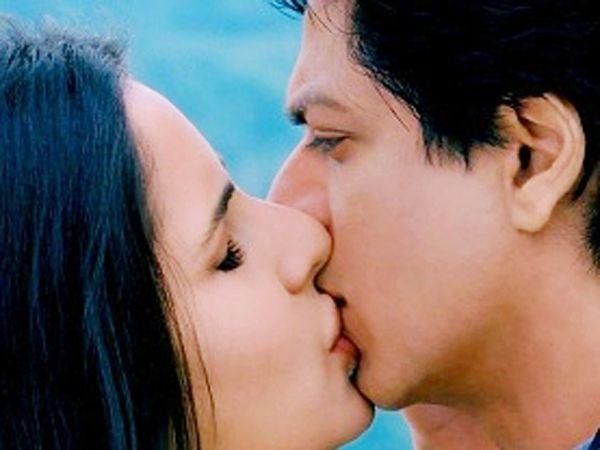 shahrukh khan and katrina kissing