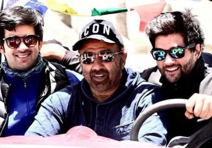 sunny deol with son karan and rajveer