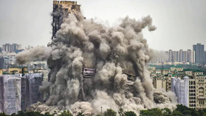 twin tower demolition