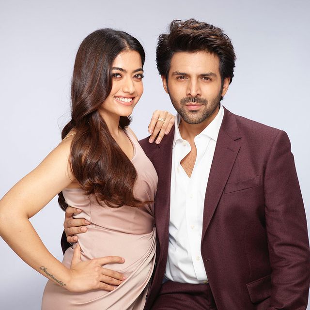 kartik aaryan and rashmika mandanna