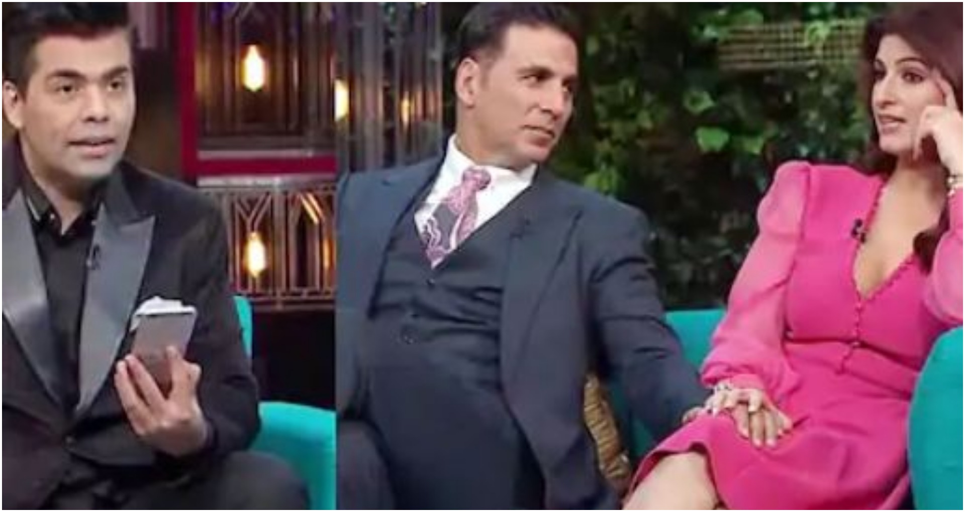 akshay kumar and twinkle khanna on karan johar show