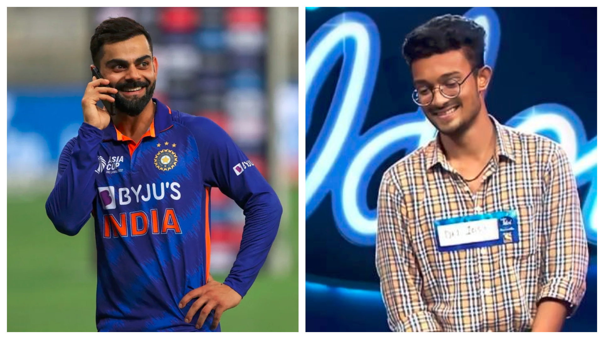 rishi singh indian idol and virat kohli