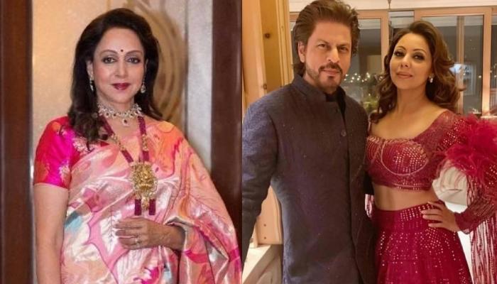 shahrukh khan and gauri khan hema malini