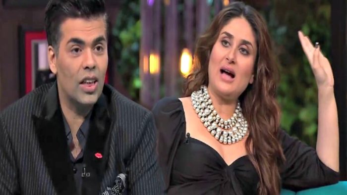 kareena kapoor and karan johar at koffee with karan