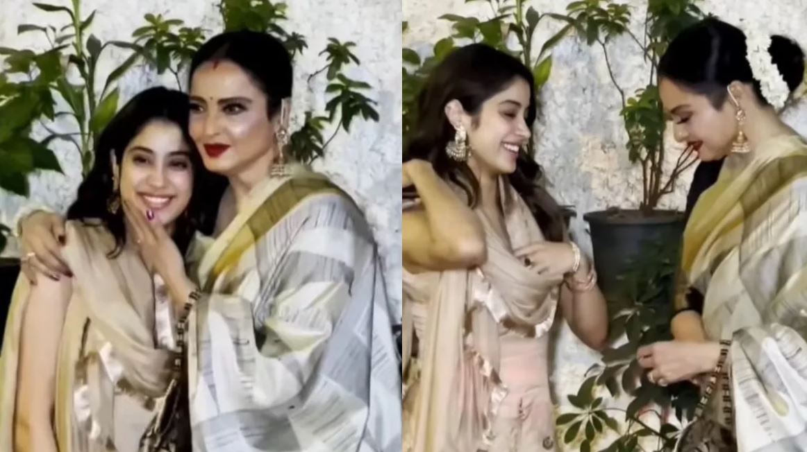 rekha and janhvi 