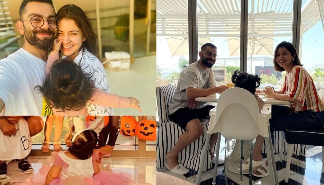 virat kohli and anushka sharma with daughter