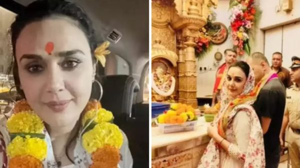 preity zinta at siddhivinayak