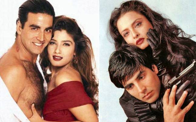 rekha raveena and akshay kumar